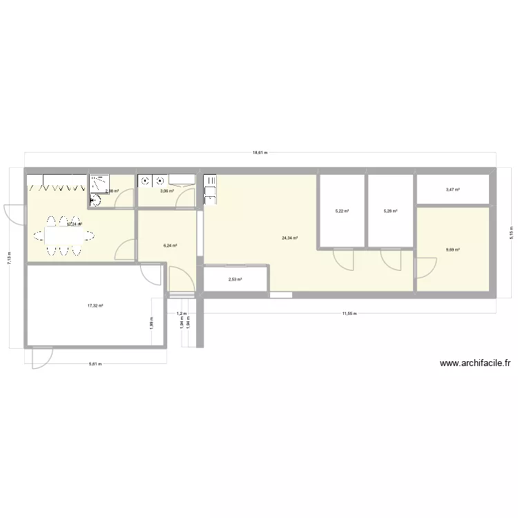 LABO CARNOUX. Plan de 