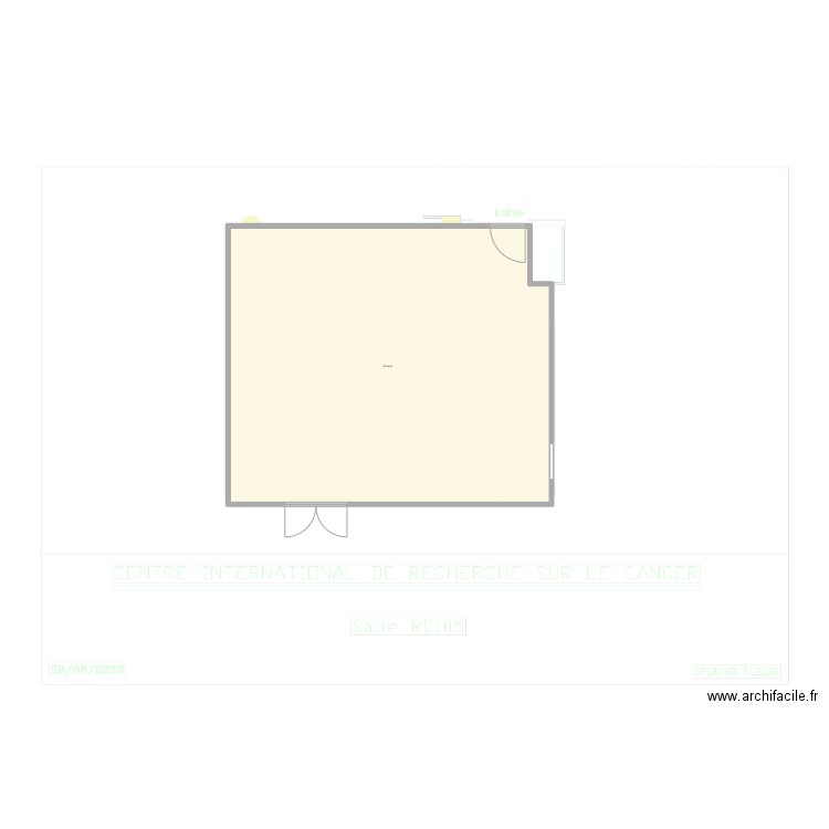 RC105. Plan de 1 pièce et 476 m2