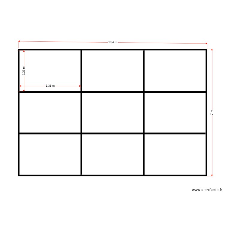 Structure acier. Plan de 0 pièce et 0 m2