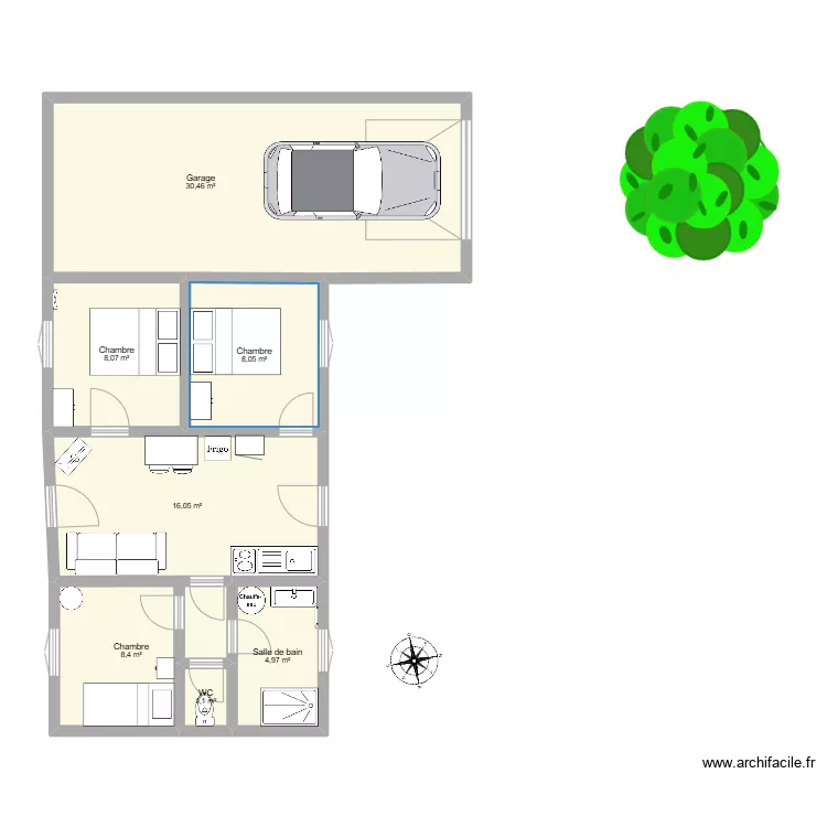 Grand Gite 12 route de Muides. Plan de 