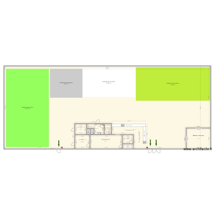 PLAN INT AMERICAN 1. Plan de 10 pièces et 990 m2