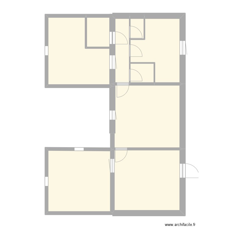 Fabien Dias Pereira  Maison RENOV. Plan de 7 pièces et 80 m2