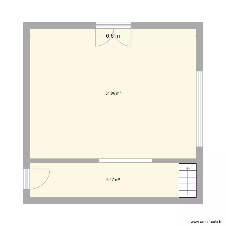 41 JAURES. Plan de 2 et 43 m² 41 JAURES. Plan de 2 et 43 m²
