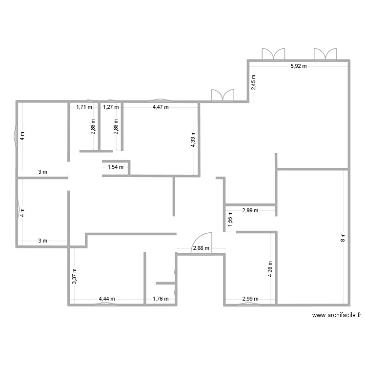 L'isle jourdain 2. Plan de 0 pièce et 0 m2