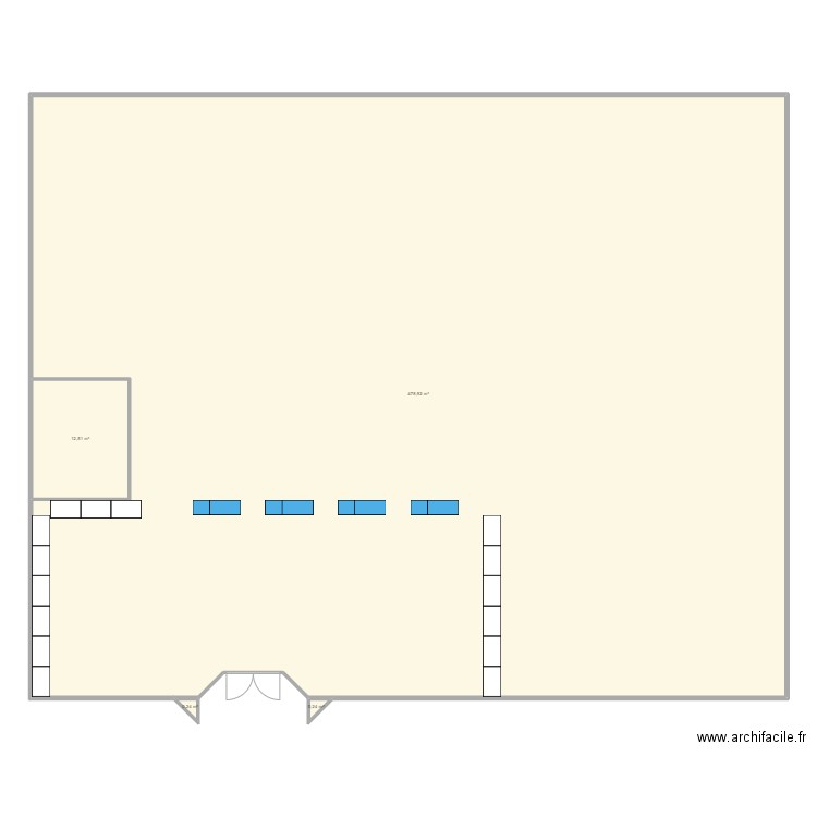 Figeac. Plan de 2 pièces et 495 m2