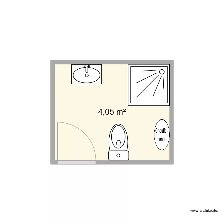 Desvallois. Plan de 1  et 4 m²