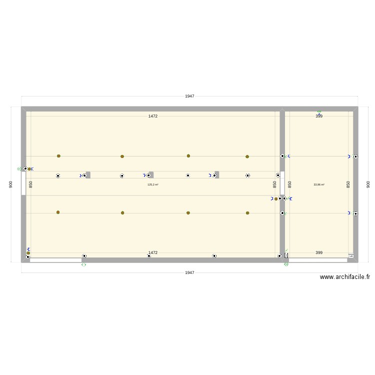 LaPouge. Plan de 0 pièce et 0 m2