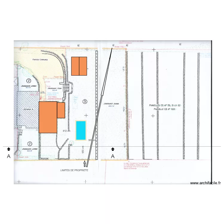 PISCINE TIERRY ROBERT. Plan de 