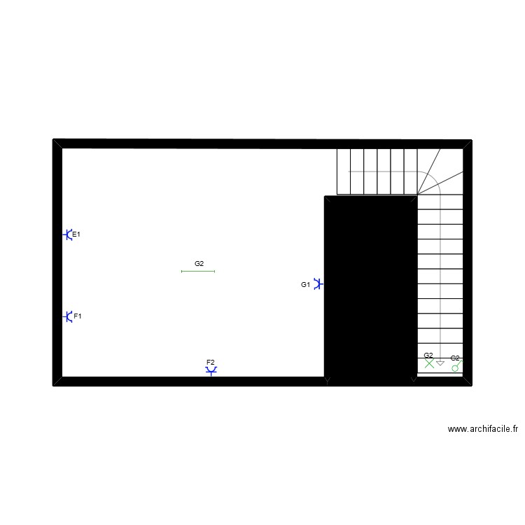 CAVE Gael. Plan de 2 pièces et 27 m2