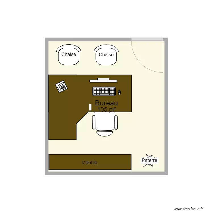 bureau Charles. Plan de 