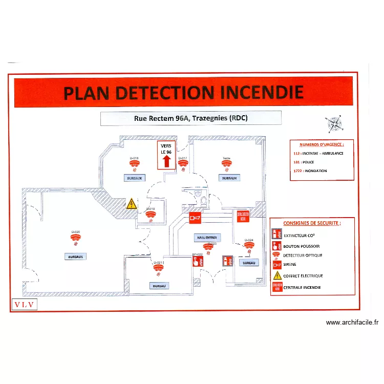 CPASCourcellesRDC96A. Plan de 