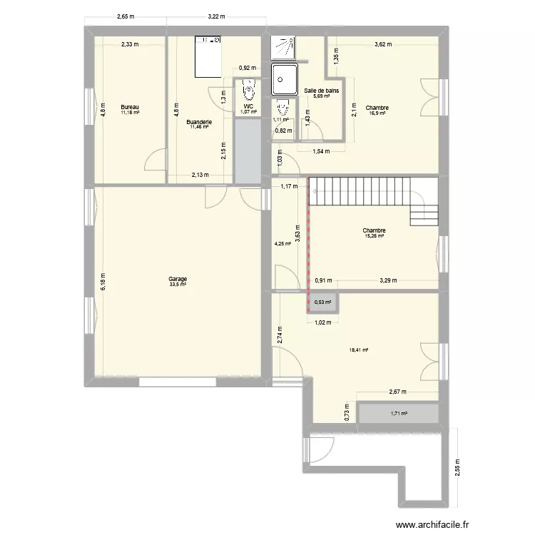 Maison Simiane. Plan de 