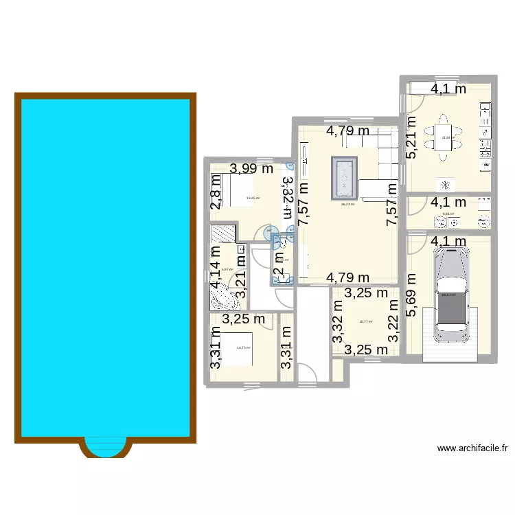 MAISOOOOOOOn de REEEEEEEVE. Plan de 10 pièces et 134 m²