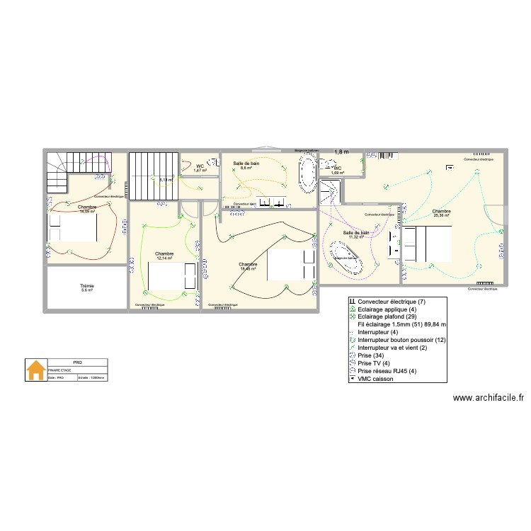 pinaires plan idc  stage. Plan de 10 pièces et 104 m2