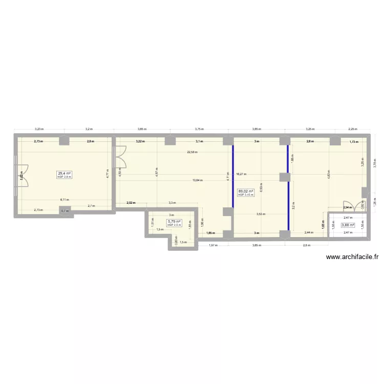 VILLA BARBERA 11. Plan de 4 et 125 m² VILLA BARBERA 11. Plan de 4 et 125 m²