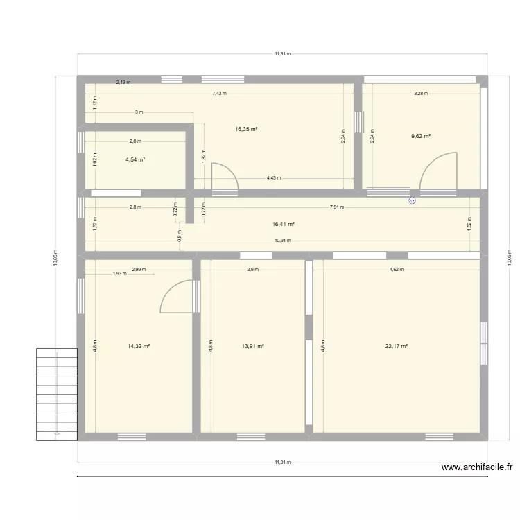 michon 6 rdc. Plan de 16  et 305 m²