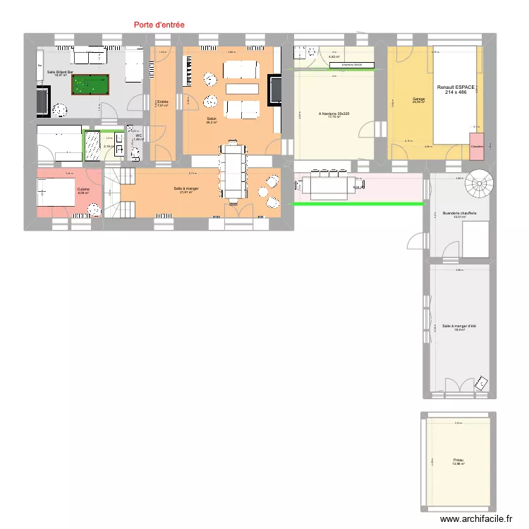 Morannes RDC evolution. Plan de Morannes RDC evolution. Plan de