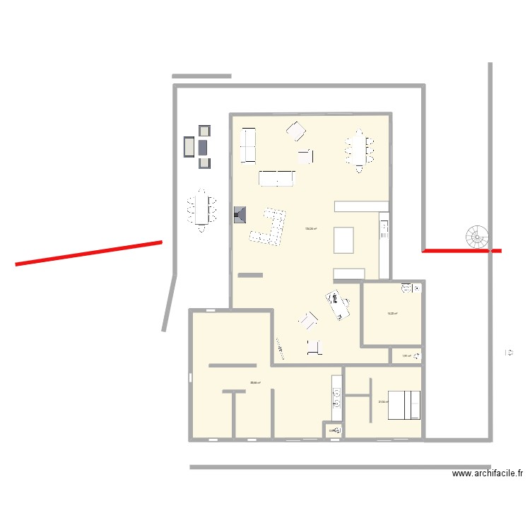 yahoue 2026 4. Plan de 6 pièces et 228 m2