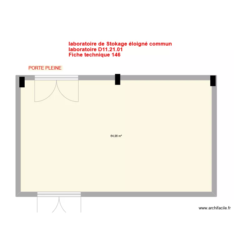 Fiche 146_laboratoire stockage &eacute;loign&eacute; v4. Plan de 