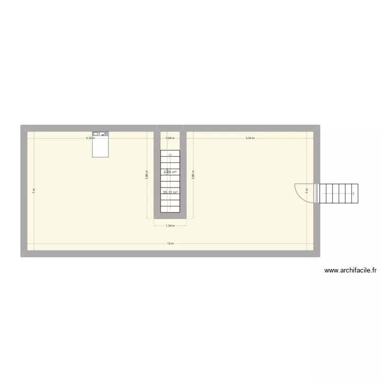 cave. Plan de 2 et 58 m² cave. Plan de 2 et 58 m²