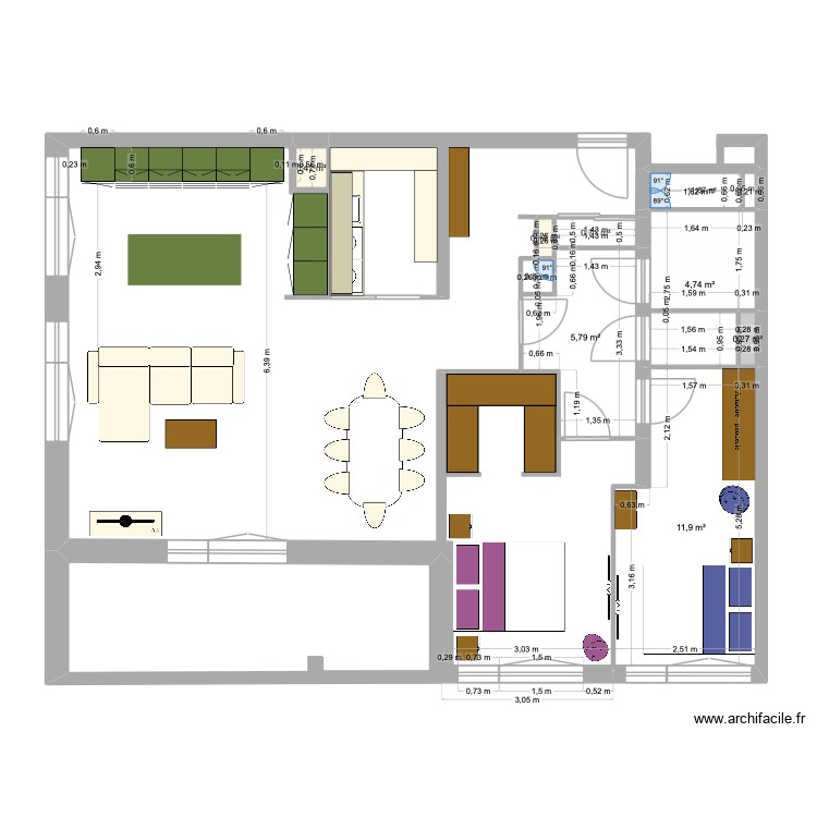 T4 Christelle. Plan de 0 pièce et 0 m2