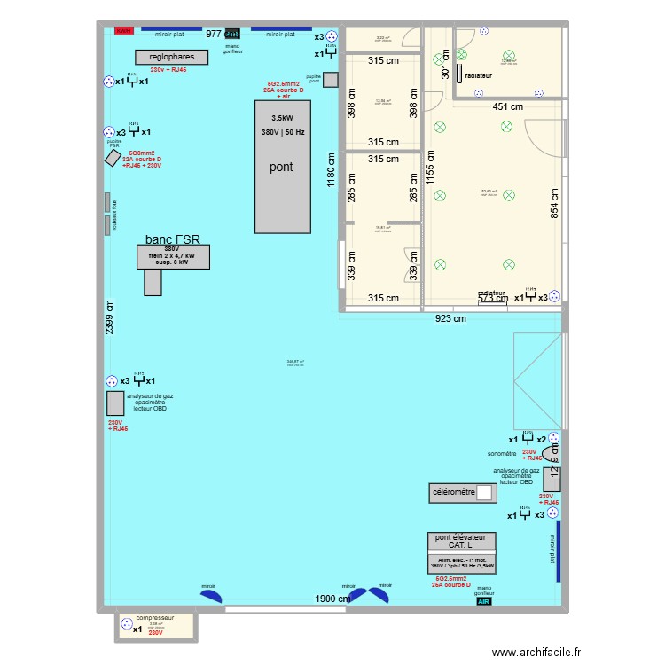 projet ct bapaume. Plan de 7 pièces et 451 m2