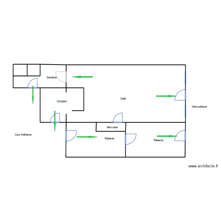 dany. Plan de 5 pièces et 64 m2