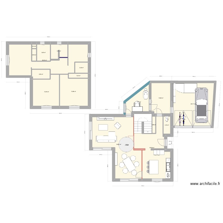 Maupassant. Plan de 0 pièce et 0 m2
