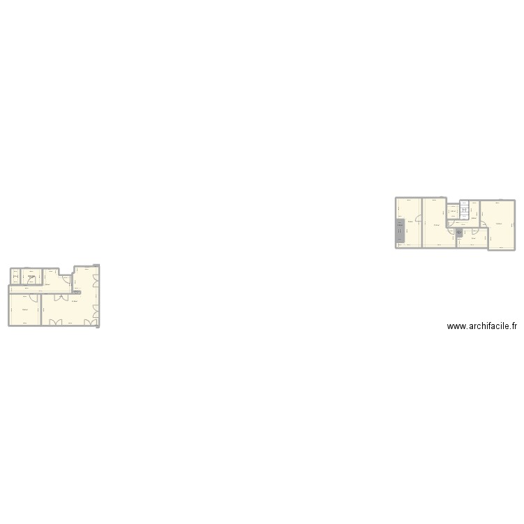 hibled. Plan de 15 pièces et 133 m2