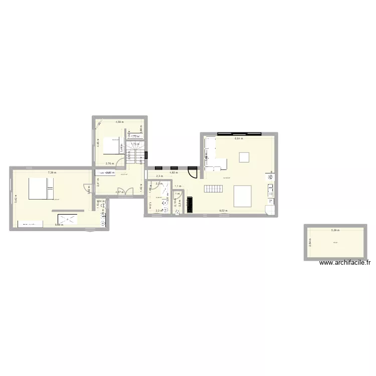 maison saint esprit version extension 2 version suite parentale. Plan de 