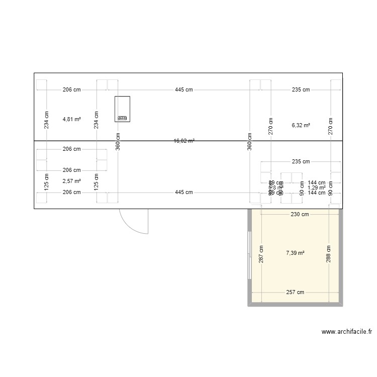 mobilhome. Plan de 0 pièce et 0 m2