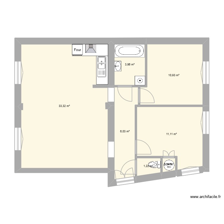 BECARD existant. Plan de 0 pièce et 0 m2