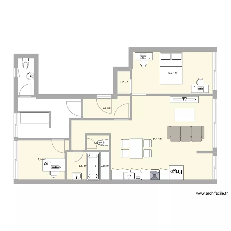 apt pro. Plan de 8 et 66 m² apt pro. Plan de 8 et 66 m²