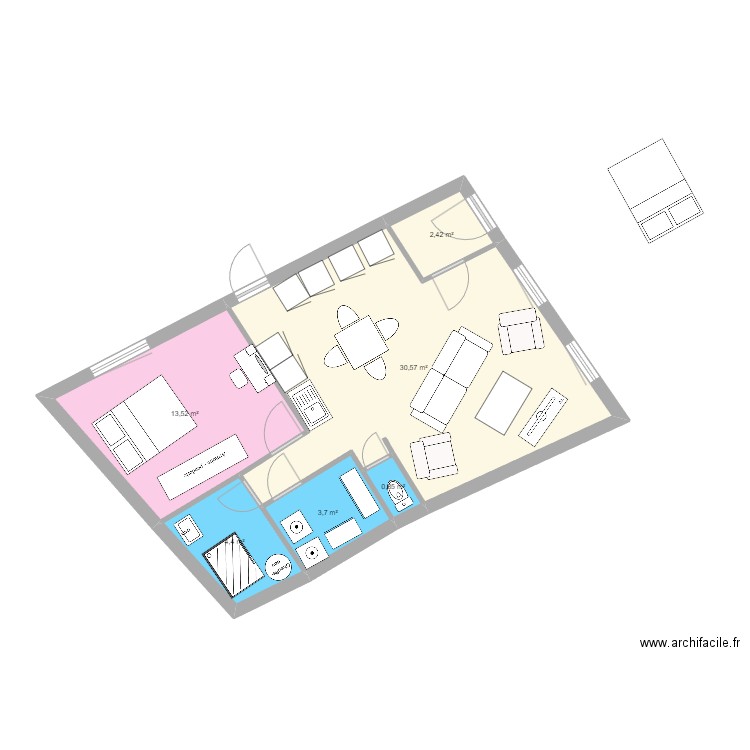 garage montesquieu 2 eme version. Plan de 0 pièce et 0 m2