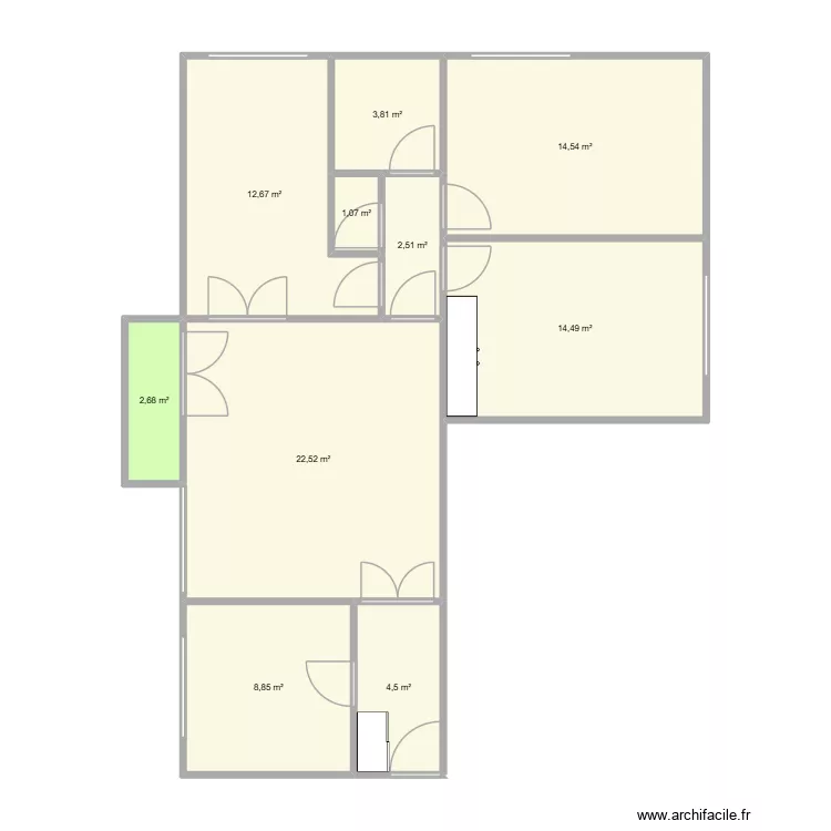 BRIVE. Plan de 10  et 88 m²