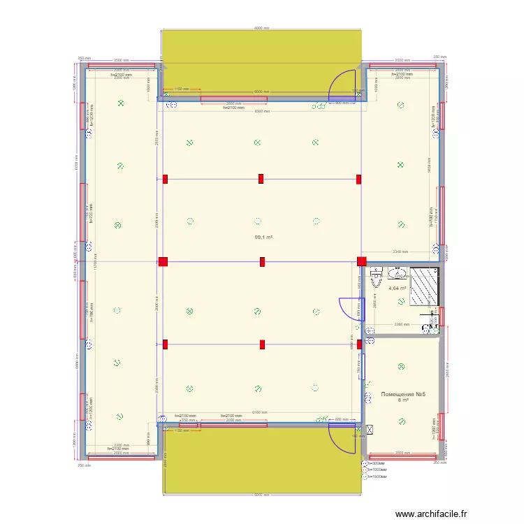 60 1 Островищи спортзал эл. Plan de 