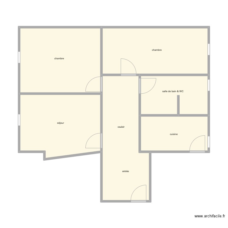SARL IMMO 96. Plan de 6 pièces et 67 m2