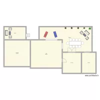 Fleury Maison 1 hall + grange existant + terrasse Projet V2