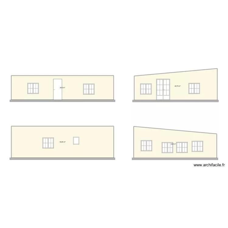 Façades. Plan de Façades. Plan de
