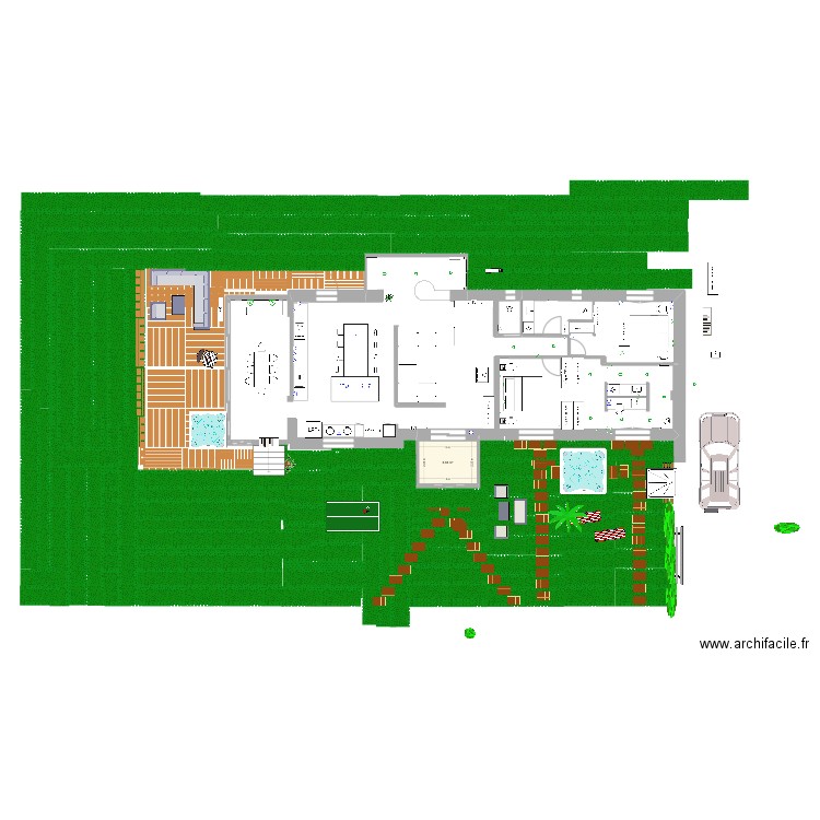 maison permis1. Plan de 1 pièce et 7 m2