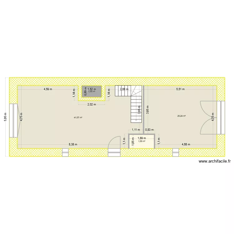 plan. Plan de 4  et 70 m²