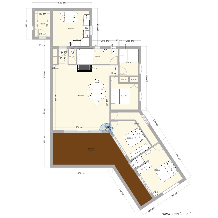 Ascou projet 1. Plan de 0 pièce et 0 m2