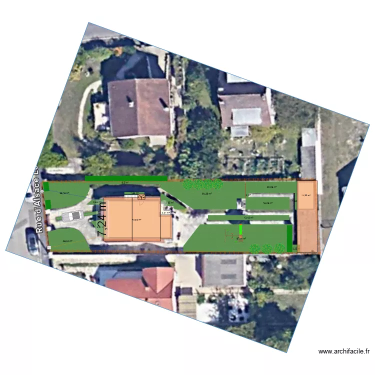 Extension Maison Existant. Plan de 