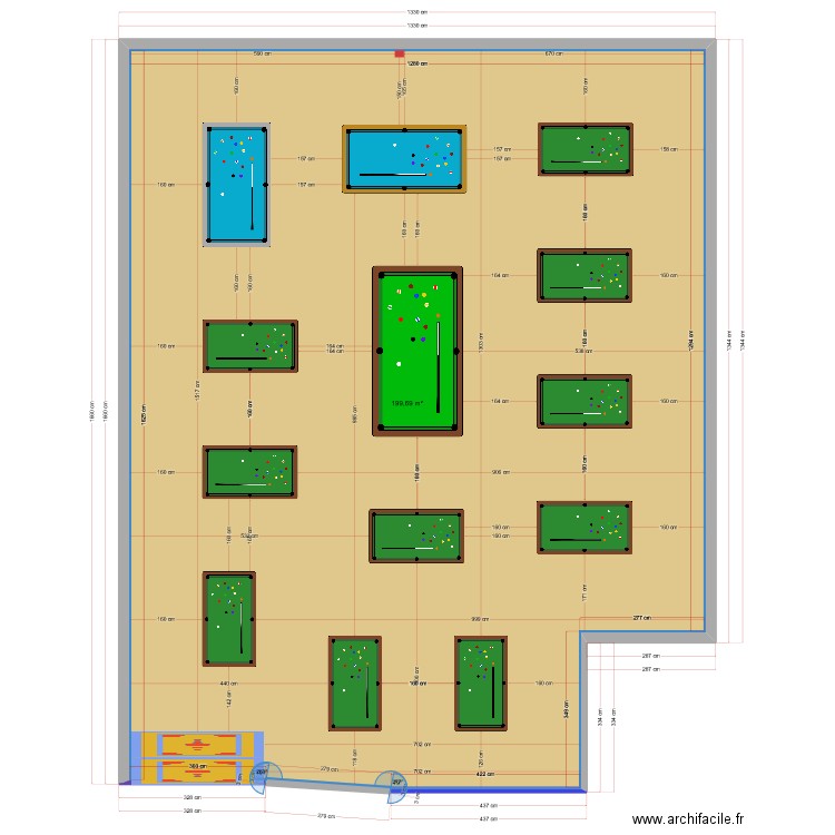 BCS complet 10 pools. Plan de 0 pièce et 0 m2