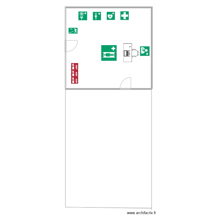 jjnkml. Plan de 1 pièce et 195 m2