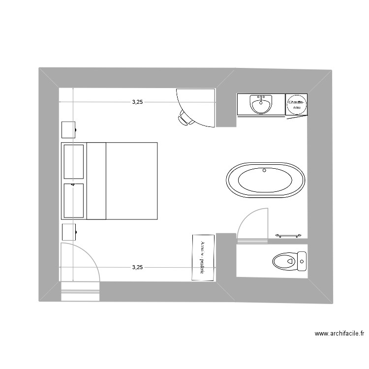 Cocon des mariés. Plan de 0 pièce et 0 m2