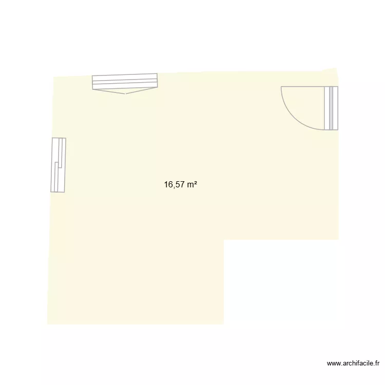 ttest. Plan de 1 pièce et 17 m² ttest. Plan de 1 pièce et 17 m²