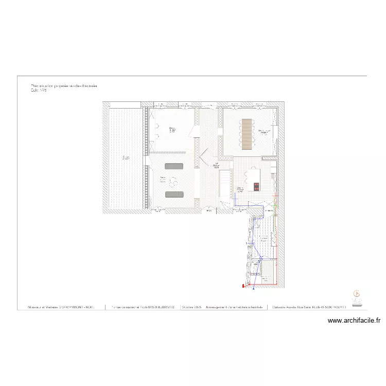 RDC AUBRIVES BUANDERIE. Plan de 