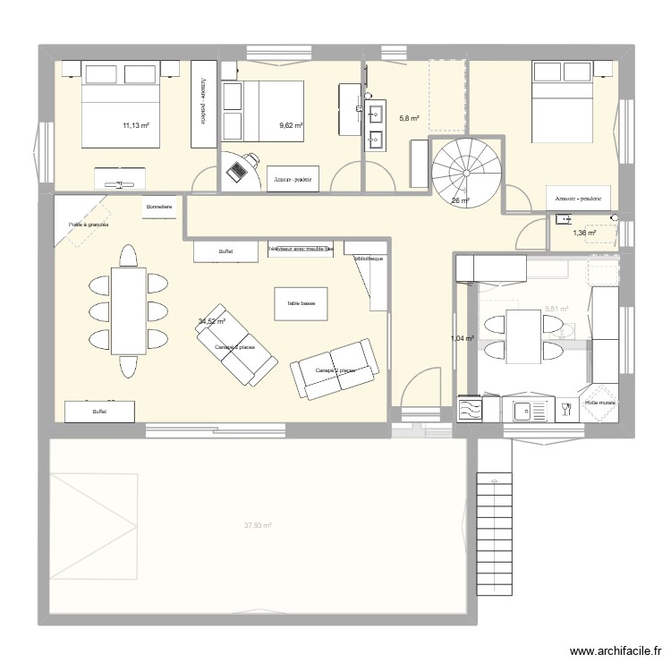 maison2. Plan de 0 pièce et 0 m2