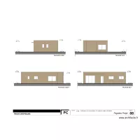 Plan des fa&ccedil;ades Projet COLLURA